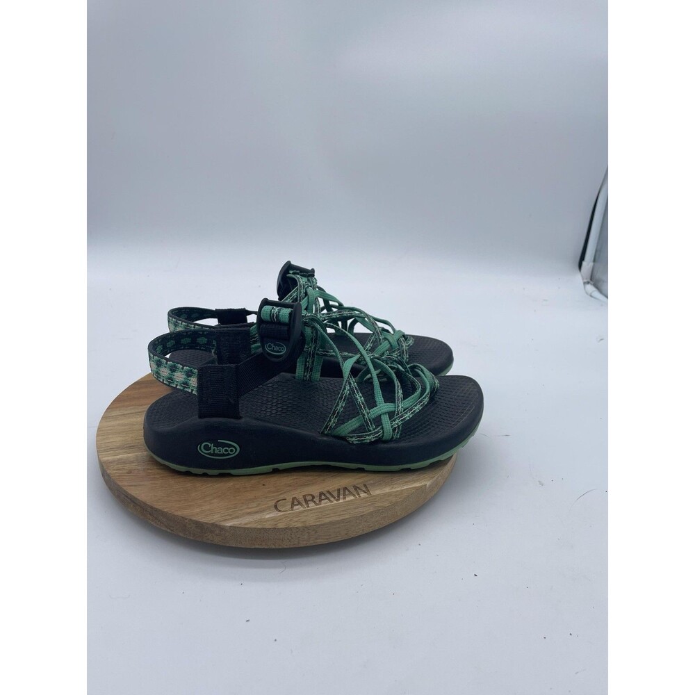 Chaco ZX/3 Sandals Womens 6 Green Strappy Buckle Comfort Hiking Outdoor Shoes